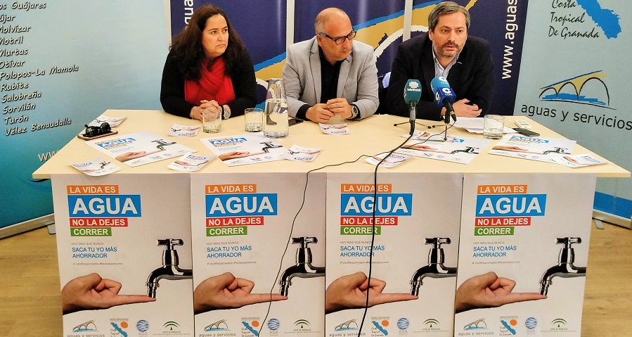 Aguas y Servicios y Mancomunidad presentan la campaña de consumo responsable en la Costa Tropical