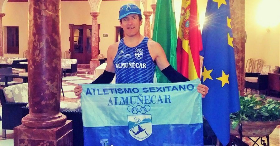 David Gato, del Club Atletismo Sexitano, en el Media Maratón de Lucena