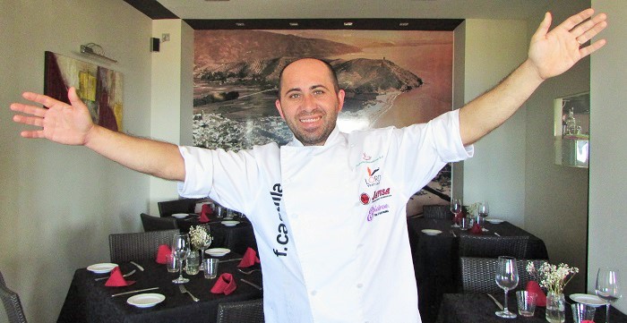 Miguel F. Castilla, chef del restaurante Reina Sofía de Almuñécar