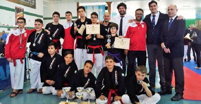 13 metales para los kenpocas sexitanos en el Campeonato de España Infantil 2018