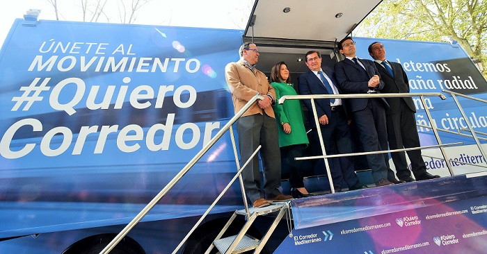 Diputación se suma al movimiento que demanda el Corredor Mediterráneo