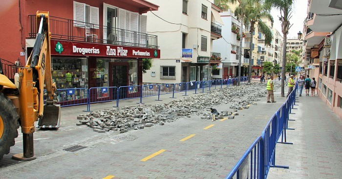 Obras de homogeneización de imagen de la avenida de Andalucía