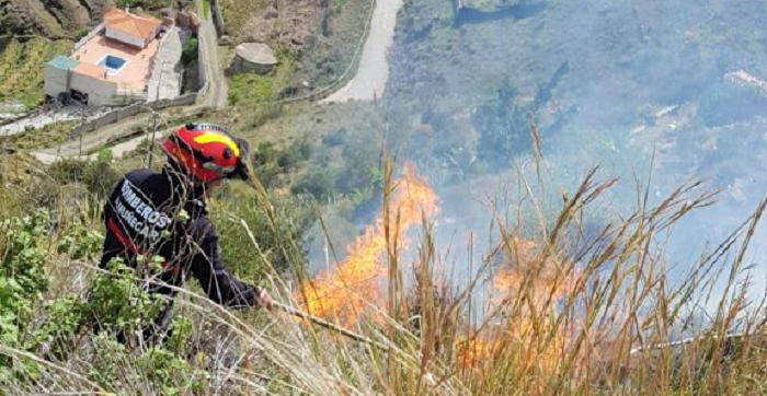 Un incendio en la zona alta de Taramay afectó a unas tres hectáreas