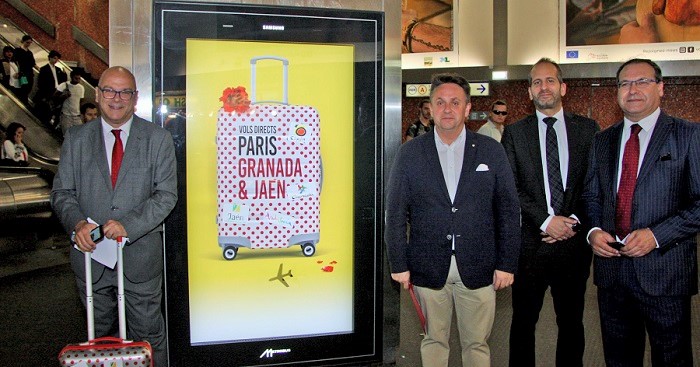 Granada y Jaén se publicitan en el Metro de París como destino turístico conjunto.jpg
