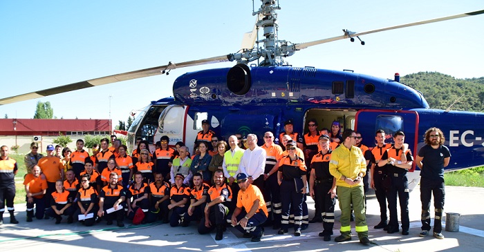 La Junta forma a los voluntarios de los Grupos Locales de Pronto Auxilio para actuar en caso de incendios forestales