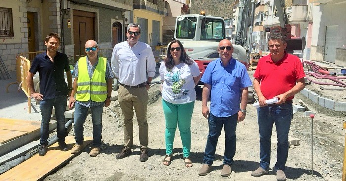 Las obras de la avenida de Andalucía de Albuñol avanzan a buen ritmo