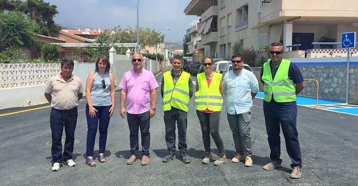 Sergio García visita las obras que la Mancomunidad ejecuta en Gualchos