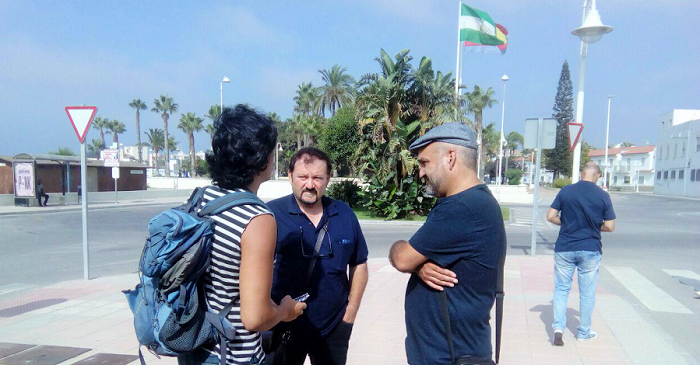 Jesús de Manuel, parlamentario andaluz de Podemos, visita el CATE temporal.png