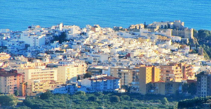 Vista del casco antiguo de Almuñécar