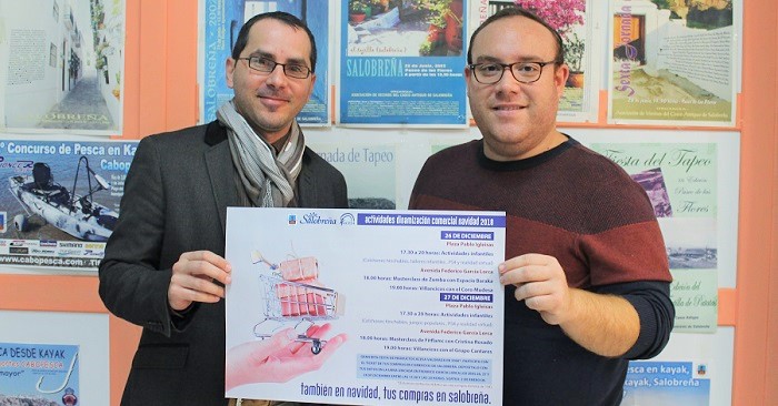 Ayuntamiento y comerciantes lanzan una campaña para fomentar las compras en Salobreña durante la Navidad