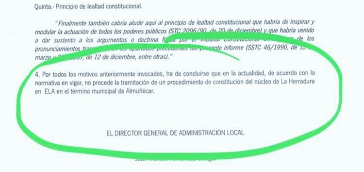 Respuesta de la Junta Andalucía sobre la ELA de La Herradura.jpg