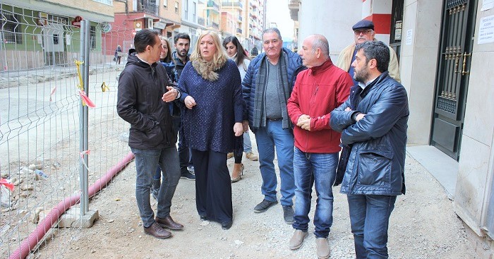 Las obras de la calle Ancha avanzan según lo previsto y llegan ya al 50 por ciento de su ejecución.jpg