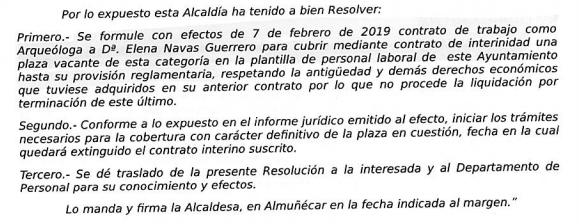 Informe Secretaria Ayto. Almuñécar contratación arqueóloga.png
