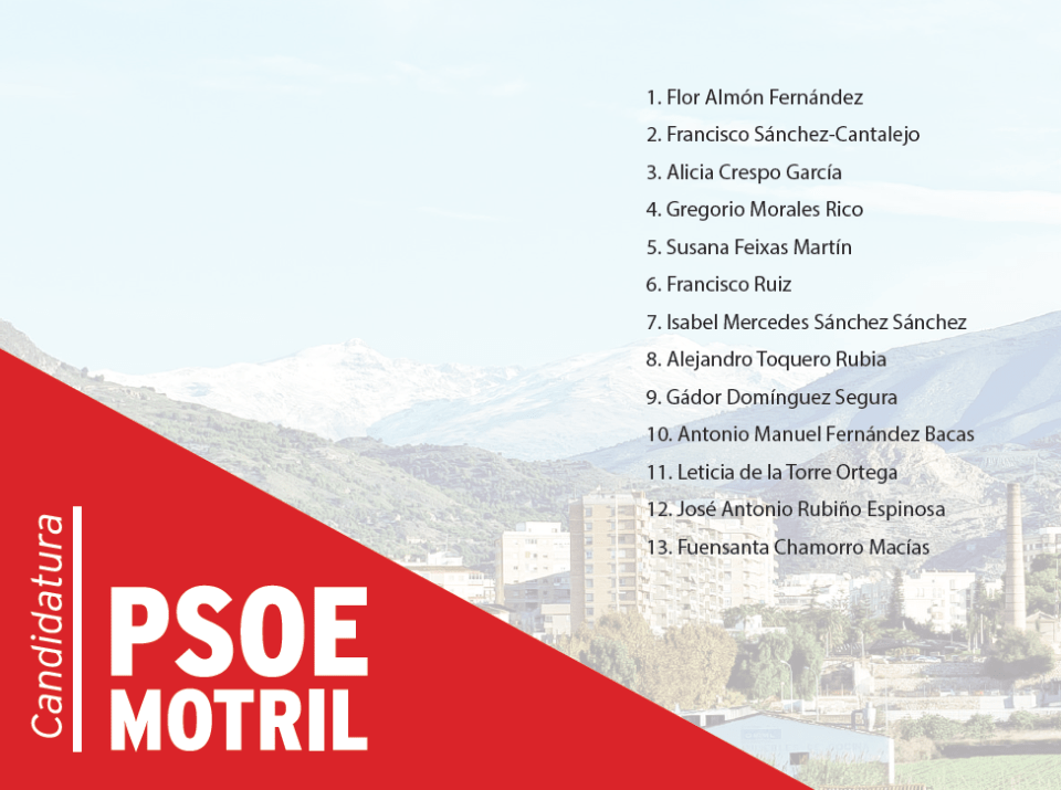 PSOE Motril 26 mayo 2019.