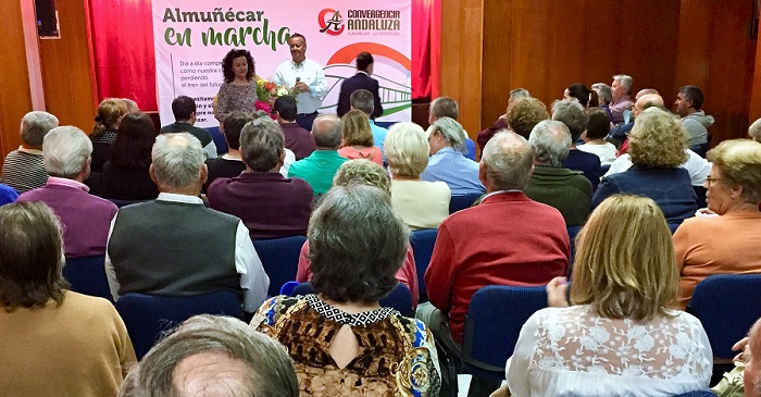 En el encuentro del barrio del Castillo los andalucistas rindieron homenaje a la concejala Inmaculada Callejas.jpg