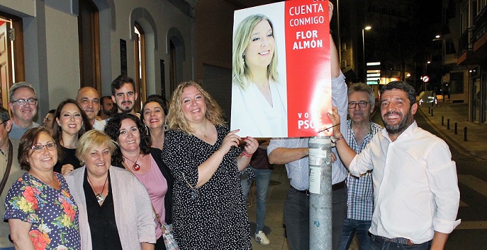 Flor Almón pide el voto para el PSOE 'para conformar una mayoría sólida que dé estabilidad a la ciudad'.jpg