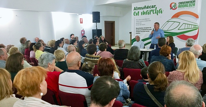 Un centenar de vecinos asiste al encuentro de Convergencia Andaluza en Torrecuevas