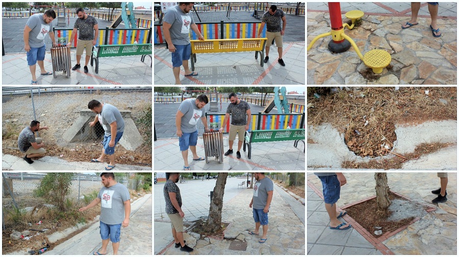 El PSOE evidencia 'el estado de abandono en distintos espacios públicos de Carchuna'.jpg