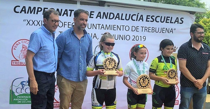 La joven ciclista sexitana Paola Jiménez se proclama subcampeona de Andalucía en Trebujena (Cádiz)