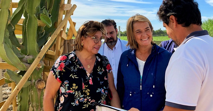 Visita Luisa García Chamorro vivero municipal de Motril