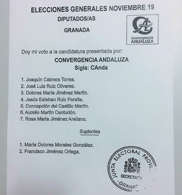 ‘Agua para el Campo’ presenta su candidatura a las elecciones generales del próximo 10 de noviembre