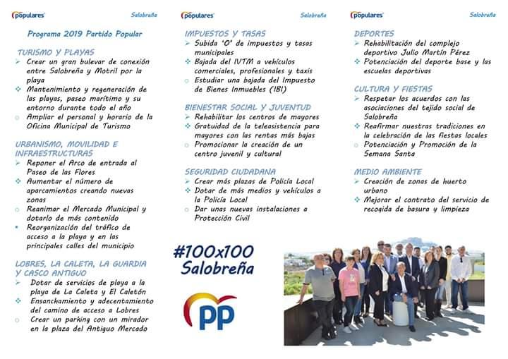 PROGRAMA ELECTORAL PP SALOBREÑA