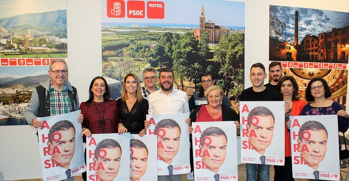 El PSOE de Motril inicia la campaña y pide el voto para Pedro Sánchez “ante la abstención que busca la derecha”