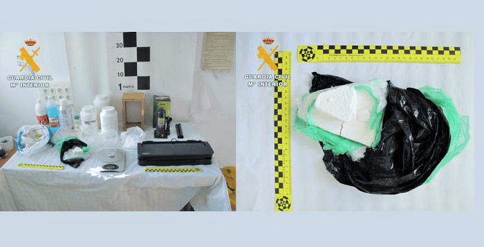 La Guardia Civil desmantela un laboratorio de cocaína en Ugíjar