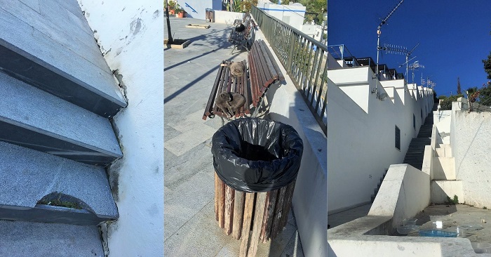 El PSOE denuncia el abandono del barrio de Los Marinos