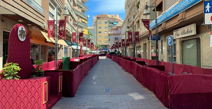 Palcos y sillas de la carrera oficial de Motril