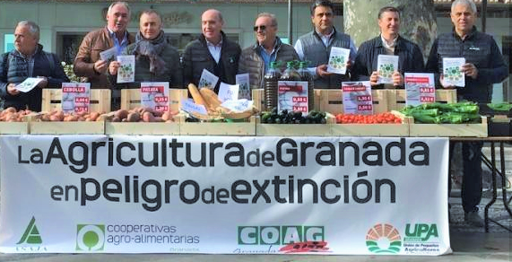 El sector agrario granadino se moviliza en protesta por la crisis de rentabilidad