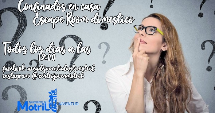 El Área de Juventud organiza un Escape Room “Doméstico” para realizar en solitario o en familia