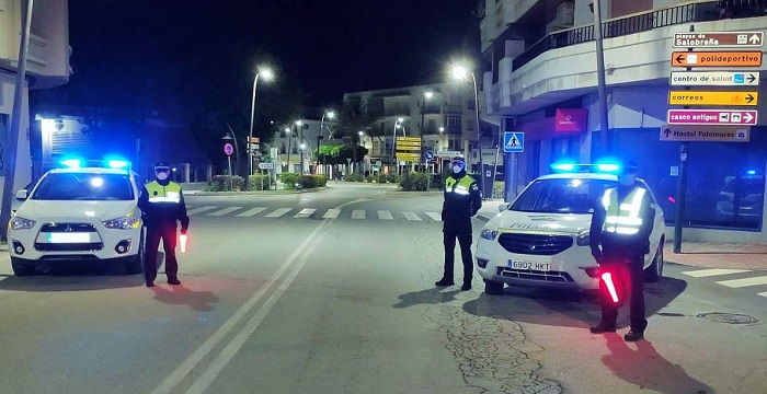 Control Policía Local Salobreña Coronavirus