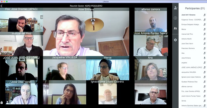 Diputación se reúne con representantes de los sectores agroganadero, pesquero e industria agroalimentaria para mejorar la comercialización