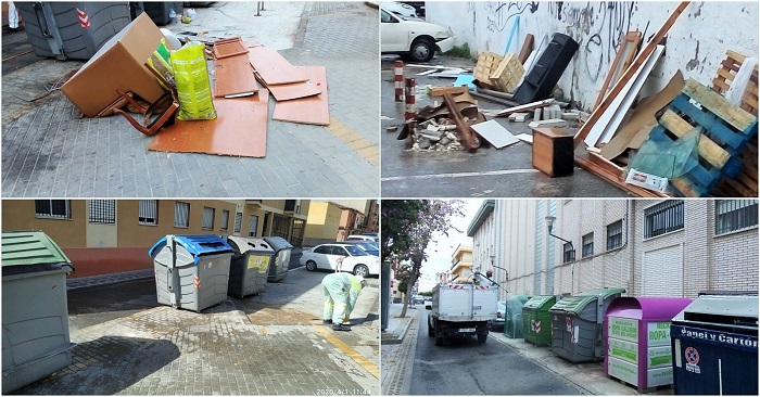 El Ayuntamiento de Motril refuerza la desinfección y el servicio de limpieza en “puntos sensibles” de todo el municipio