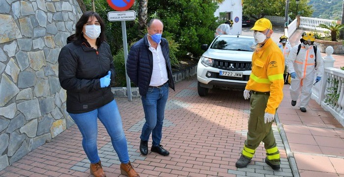 Infoca desinfección Otívar