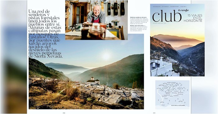 La Alpujarra, portada del número especial de la revista ‘Club+Renfe’