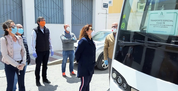 La Junta activa de forma progresiva las 24 rutas de autobuses para trabajadores del sector agrario