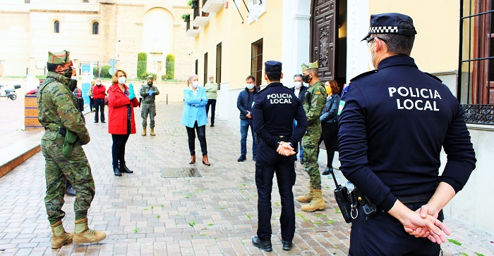 La Legión vuelve a Motril para garantizar la seguridad de la población durante el confinamiento