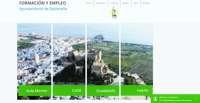 Salobreña pone en marcha una web específica sobre formación y empleo relativa al Covid-19
