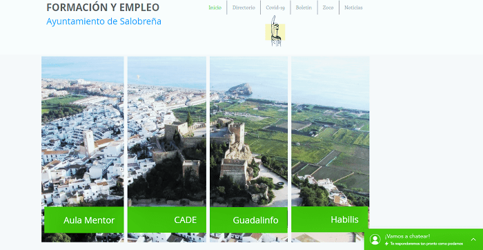 Salobreña pone en marcha una web específica sobre formación y empleo relativa al Covid-19