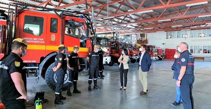 Bomberos de la provincia y miembros de la UME se coordinan para unificar protocolos