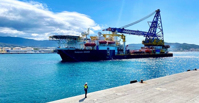 El Saipem 3000 permanecerá en el Puerto de Motril para labores de mantenimiento hasta finales de julio