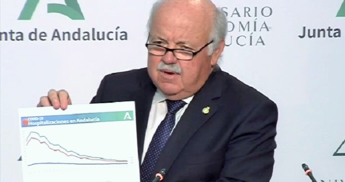 Jesús Aguirre, consejero de Salud y Familias de la Junta de Andalucía