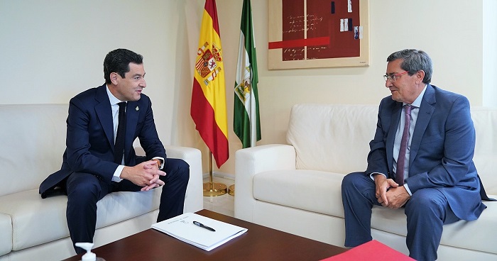 Moreno subraya la cooperación con diputaciones y ayuntamientos durante la crisis por el Covid-19