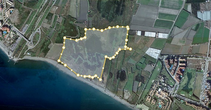 Zona incendio vega de Salobreña