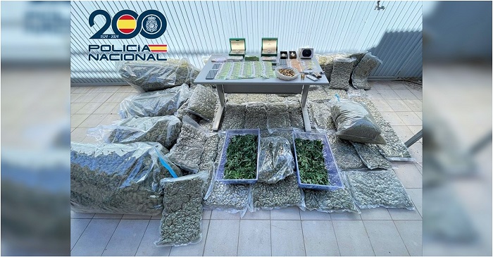 Incautadas en abril más de 2.700 plantas de marihuana y más de 59 kilos de hachís en 34 operaciones antidroga en Granada y&nbsp;Motril